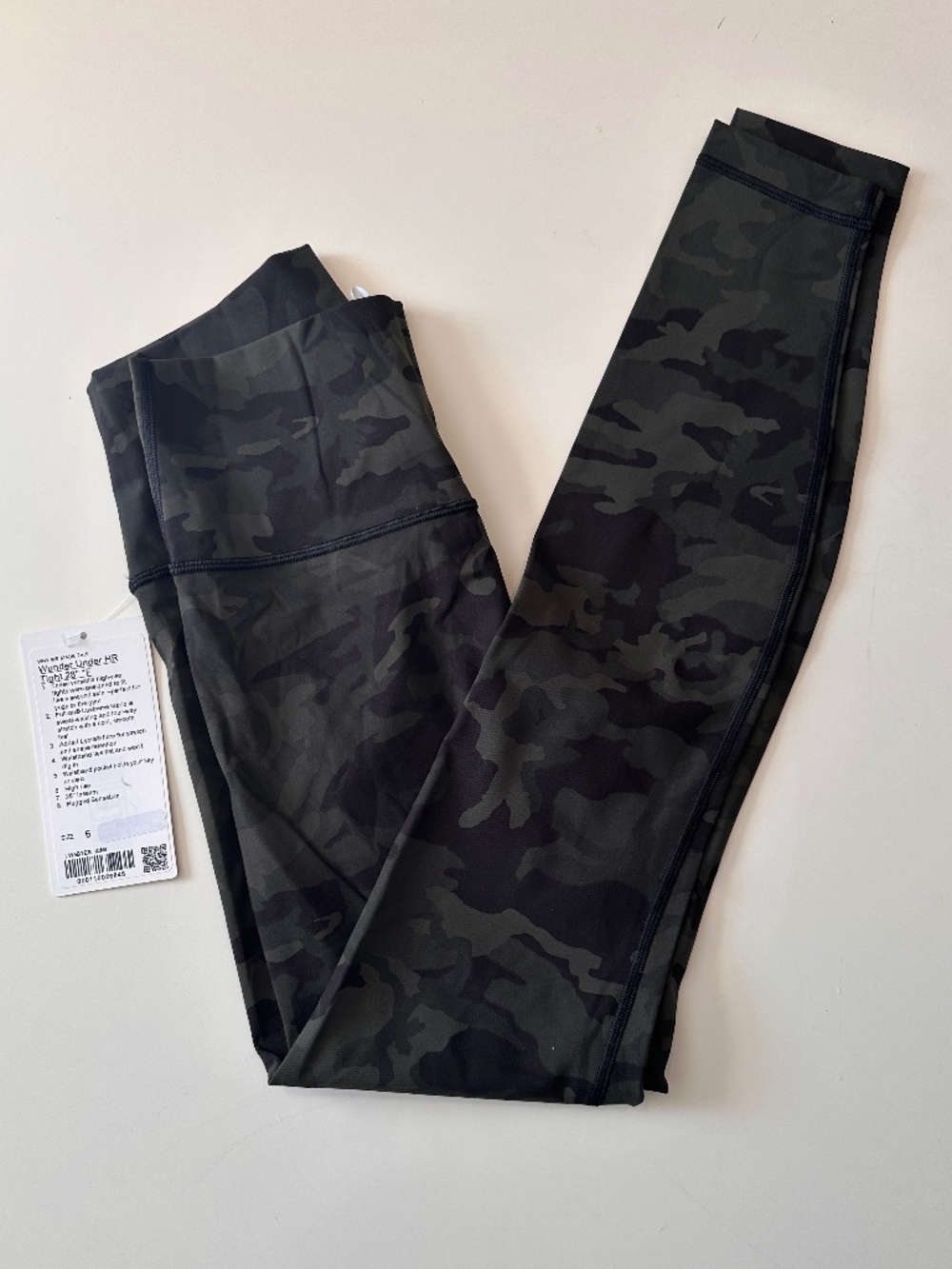 Lululemon Wunder Under HR Tight 28" Full-On Luxtreme Incognito Camo Gray 6 NWT